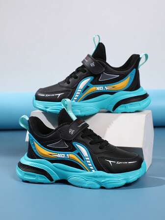 Teenagers' Sports Shoes, Back To School Casual Sports Shoes, EVA Lightweight Non-Slip Durable Sole, PU Leather Upper Easy To Maintain