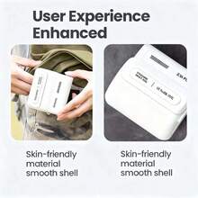 Nouveau ventilateur de taille, ventilateur portable avec 3 vitesses de vent, convient pour la randonnée, la course et autres activités extérieures - Blanc - Voir 9