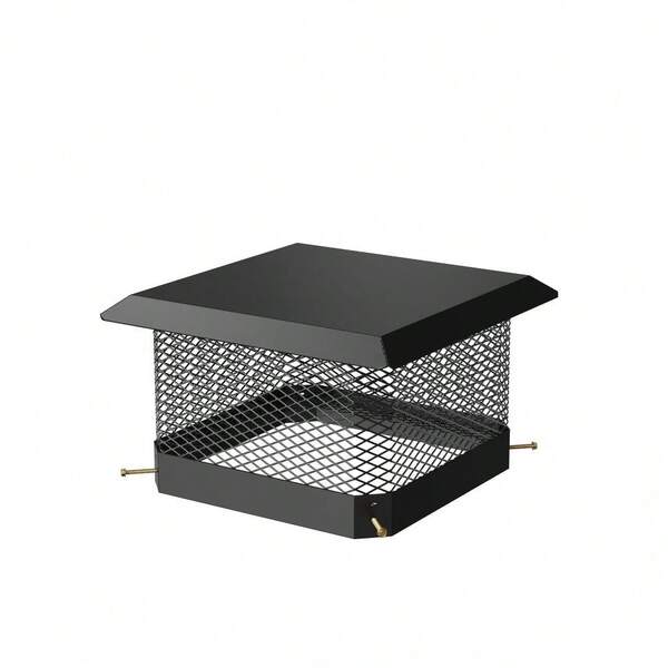 13" X 13" Galvanized Steel Chimney Cover, Single Flue Bolt-On Chimney Cap, Chimney Flue Cover To Fit On Existing Flue Tiles