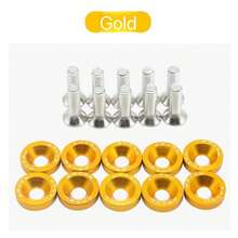 高品质 M6 阳极氧化铝垫圈和螺栓套件 - 适用于汽车和摩托车，多种颜色的装饰螺丝和垫圈