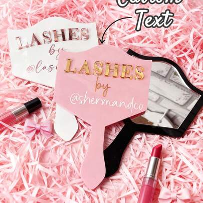 Acessórios personalizados para técnica de cílios, espelho de mão para redes sociais, ferramentas para fotografia de extensão de cílios, equipamento para fotografia de sobrancelhas e micropigmentação, decoração para sala de cílios | sinalização estética | decoração de salão, ferramentas para artistas de cílios, acessórios estilosos para cílios, sinalização elegante para salão, espelho de alta qualidade, equipamento profissional, ferramentas para micropigmentação de sobrancelhas, presentes para donos de salão, maquiadores, entusiastas de cílios, presentes de Natal, estilo feminino.