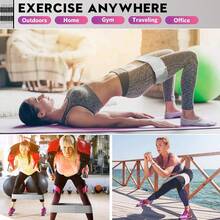 Set de 3 bandas de resistencia, set de yoga para principiantes para hombres y mujeres, banda elástica para estiramiento, banda elástica de Pilates, apta para entrenamiento de ejercicios de yoga - Multicolor - Ver 8