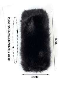 1 pieza Gorro de invierno marrón con textura de peluche, adecuado como accesorio cálido de otoño para uso diario al aire libre - Multicolor - Ver 8