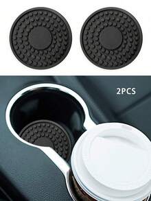 1pc/2pcs Car Cup Holder Anti-Slip Mat, Creative Spider Web Design Anti-Slip Round Car Cup Coaster, Universal - Coasters - Spider Design 2pcs - View 10