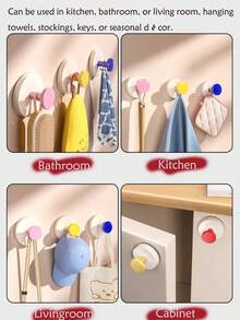 4 cârlige rezistente pentru coroane cu ventuză, pentru ușa din față - extra puternice, instalare fără găurire, sistem de montare detașabil și reutilizabil, potrivite pentru afișaje de coroane din sticlă și oglindă, fixare sigură pentru decor de sărbători și sezon, perfecte pentru aranjarea intrării de primăvară, recolta de Paște, cadouri de Ziua Mamei, accent la modă pentru casă, durabile, ușor de instalat, versatile pentru ferestre, uși, încadrări și suprafețe plane.