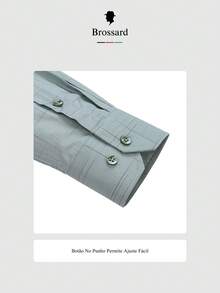 Men's Dress Shirt - Triple Waterproof, Greaseproof And Stain-Resistant Protection - Made From Premium Fabric 38% Bamboo Fiber, 62% Polyamide. Soft And Breathable. Perfect For The Modern Man. Versatile For Everyday Life. - 綠色 - 查看 5