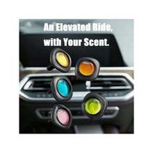 3/6 piezas Clips universales ambientadores, 5 aromas variados que duran 30 días, eliminador de olores ajustable para olores fuertes, revitaliza tu espacio con purificador de aire para dormitorio, baño, armario, cocina, áreas de mascotas