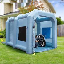 Inflatable Paint Booth, 13x10x9ft Inflatable Spray Booth, 950W High Powerful Blower Spray Booth Tent, Car Paint Tent Air Filter System For Car Parking Workstation Motorcycle Garage - 2(750W+950W) - View 8