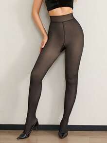 1 Packung Damen Thermoleggings mit Futter, dicke schwarze Leggings, weich und hochelastisch für Zuhause, Yoga, Formung, Outdoor, Einkaufen, Reisen, Arbeit, Gym-Training, Herbst/Winter