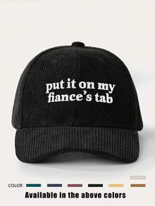 1顶绣有“Put It On My Husband’s Tab”字样的棒球帽，户外防晒休闲帽，男女皆宜，适合春秋季旅行、海滩度假等场合。 - 棒球帽B - 查看 10