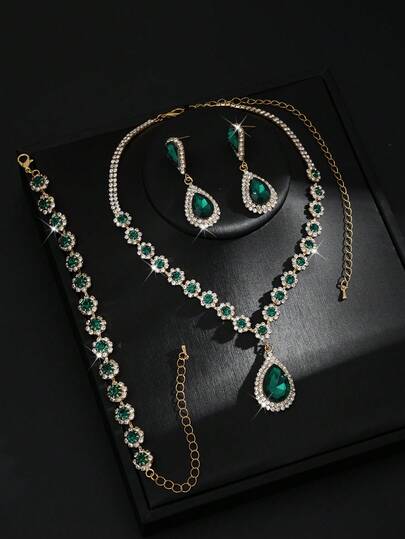 مجموعة قلادة نسائية مكونة من 3 قطع، إكسسوارات مجوهرات نسائية، تصميم أنيق بشكل قطرة ماء وزهرة عباد الشمس، مجوهرات خطوبة، إكسسوارات فستان، مناسبة للحفلات والمناسبات، للارتداء اليومي، مجموعة عروس، مناسبة أيضًا لعيد الهالوين والكريسماس والمناسبات الاحتفالية المختلفة.