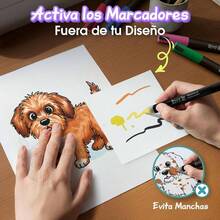 Marcadores Acrlicos, 10 Piezas, Punta Fina de 5 mm, con Agitador Interno. Tinta Permanente para Manualidades: Vidrio, Madera, Tela, Piedra, Plstico, Papel. Secado Rpido y Colores Vivos - inicial - Ver 8