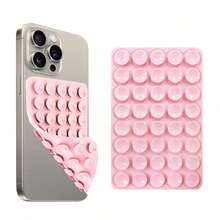 1pc, 40pcs Classic Silicone Suction Cup Double-Sided Handheld Selfie Stick And Stand, Multi-Function Sticky Phone Holder, Reusable Sticky Pad For Phone Stand Or Grip, For Selfie, Video Etc. - Easy Stick, Easy Clean, Suitable For IPhone And Android - Ideal For Shower, Video Recording And Photography Compatible With IPhone, Android Phone, Gift For Birthday, Family, Friends Phone Accessories