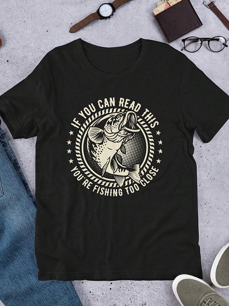 Funny Fishing T-Shirt For Guys, Uni Fishing T-Shirt, Fishing T Shirt For , Fishing T-Shirt For Guys, Funny Fishing T-Shirt - 款式12 - 查看 1