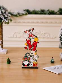 1件装木质圣诞餐桌中心装饰品 - 节日派对用品，圣诞庆祝活动餐桌装饰，圣诞餐桌装饰，圣诞餐桌中心摆件，家居装饰品，圣诞节，家居圣诞装饰，圣诞装饰品，圣诞餐桌装饰，冬季房间装饰，圣诞家居装饰，圣诞礼物，圣诞装饰 - 彩色 - 查看 12