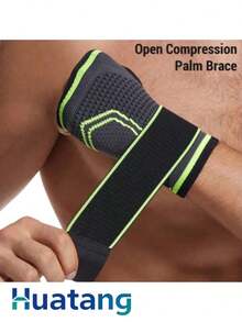 Muñequera Con Correa Ajustable, Soporte Para Muñeca Pulso De Compresión B Con Cinta De Presión Pulsera Deportiva - Negro/VERDE - Ver 10