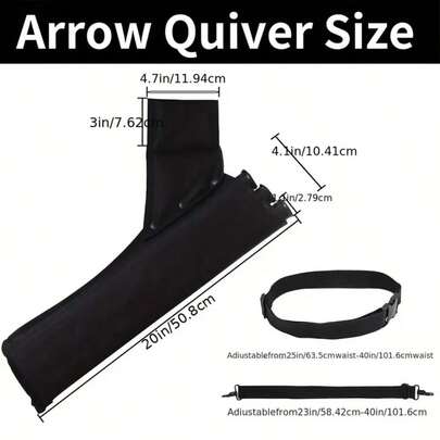 Archery Double-Strap Three-Tube Arrow Pot Arrow Bag Can Be Hung On The Back.