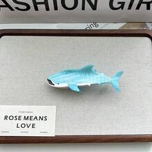 1件海洋系列醋酸髮夾，海豚、鯨魚、水母設計大號髮夾，可愛卡通水母髮飾 - 彩色 - 查看 14