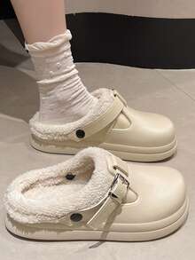 أحذية نسائية جديدة للخريف/الشتاء مزودة بسوستة وفتحات، بطانة من الفرو ناعمة ودافئة، أحذية منصة داخلية مريحة، مناسبة للأطباء والممرضات والجراحة والرياضة اليومية الخارجية، جنسي