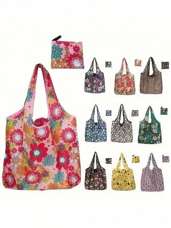 1/2/3个装可重复使用购物袋，家具收纳袋，可折叠手提袋，防水大容量购物袋，适合旅行、野餐、户外露营和家居用品。