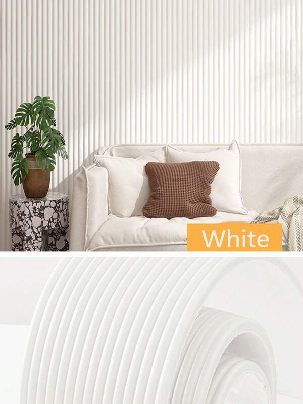 1 لفة، ألواح جدارية ثلاثية الأبعاد (7.87x78.74) بوصة، وسادة ناعمة من مادة ال- NBR المطاطية، ورق حائط وسادة رأس السرير، ملصق حائط لغرفة الأطفال، ملصق حائط جانبي السرير ذاتي اللصق، يمكن قصه بحرية، خلفية ديكور المنزل، عازل صوتي سميك للحائط، ديكور الغرفة، مقاوم للماء والرطوبة والغبار، ملصق مضاد للتصادم