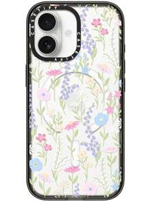 Impact  17 Case [Slim/Compatible With Magsafe / 8.2 Ft. 4X Military Grade Drop Protection] - Clown Kitty - Clear Black2025 - 粉紅色柔和可愛花卉 - 查看 2