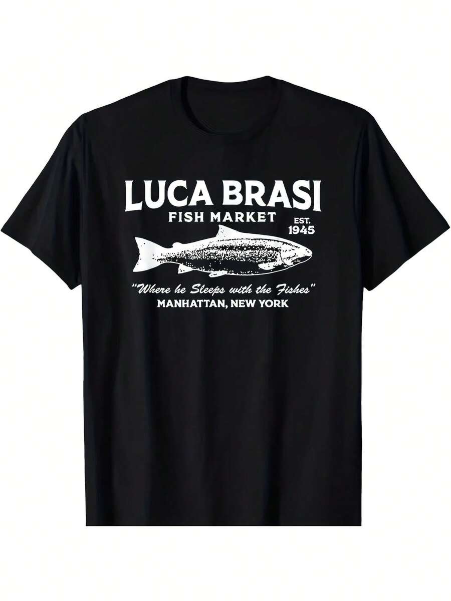 Luca Brasi Fish Market The Godfather EST 1945 Fishing T-Shirt - 款式11 - 查看 1