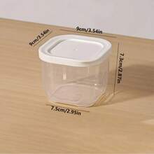4pcs Stackable Airtight Spice Containers Set With Labeled Lids - Food- PP Plastic Kitchen Pantry Organization System, Spice Jars For Herbs, Spices, Seasonings, Cinnamon, Chili, Curry Powder - Space-Saving Storage For Home - Multicolor - View 5