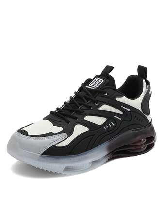 Men's Shock-Absorbing Running Shoes, Comfortable Breathable Casual Sports Sneakers