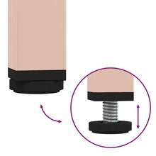 vidaXL Comodino rosa 35x39x43,5 cm acciaio