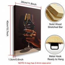 1 件带框/无框葡萄酒墙面艺术海报帆布印刷简约酒吧推车艺术时尚画适用于公寓、客厅、卧室、现代家居装饰 - 彩色 - 查看 11