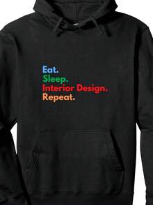 Eat Sp Interior Design Repeat Designers & Design Students Pullover Hoodie - 款式29 - 查看 1