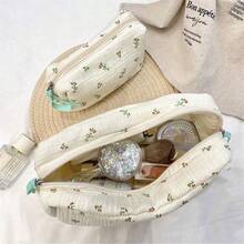 1 pieza Bolsa de almacenamiento multifuncional con diseño lindo y gran capacidad, organizador de cosméticos para estudiantes, viajes y uso diario. Se puede usar como estuche de lápices, billetera, organizador de papelería, bolsa de aseo de viaje, mini bolsa de cosméticos portátil con cierre. Regalo ideal para mujeres y niñas. - Multicolor - Ver 8