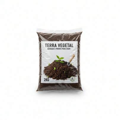 Terra Vegetal Adubada para Jardins e Vasos