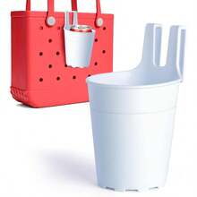 AFRT AIERSA Cup Holder For Bogg BagBeach Bag Drink Holder Attachment Water Bottle Holder For Bogg Bag Accessories - đỏ trắng - Xem 1