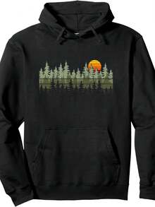Trees Wild Nature Vintage Forest Pullover Hoodie - 款式5 - 查看 1