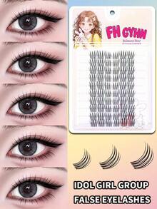 60 Clusters, 10 Rows - This Is A Girl Group Style Accessory That Suits Light And European Styles. It Has A Highly Realistic And Fluffy Texture, Is Easy To Wear And Lightweight, Allowing You To Effortlessly Exude Elegance And A Natural Look. It Is Suitable For Daily Wear. - C - View 3