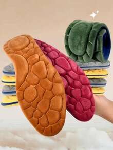 1双4D记忆海绵保暖鞋垫，厚实高弹，可按摩足部缓解疲劳，适用于跑鞋、男女运动鞋、休闲鞋 - 深灰色 - 查看 5