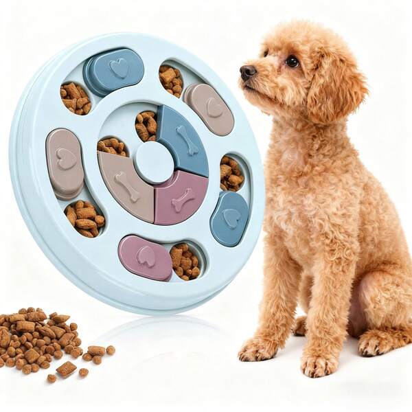 1 Stück Hunde Interaktives Puzzle Fütterungsspielzeug - Futter versteckendes Langsam-Fütterungs-Trainings-Spielzeug, Langeweile-Linderung & Gehirntraining, Essenzielles Hunde-Puzzle-Zubehör