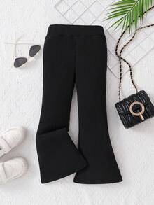 2pcs/Set Girls Bow Print Crew Neck Sweatshirt And Pants, New Fashionable Casual Travel Outfit