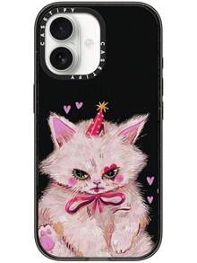 Impact  17 Case [Slim/Compatible With Magsafe / 8.2 Ft. 4X Military Grade Drop Protection] - Clown Kitty - Clear Black2025 - 小丑貓 - 查看 2