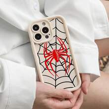 Unique High-Side Anti-Drop Design With Spider Pattern Printing. Anti-Drop And Shockproof All-Inclusive Mobile Phone Case Suitable For IPhone 17pro Max/17pro/17Air/17/16plus/16/15/14/13/12/11/XSMAX/XS/Galaxy S22plus/S23ULTRA/S24FE/S25 EDGE/A54/A53/A52/A36/A35/A34/A33/A17/A16/A15/A14/A13. Cute And Fashionable. It Is A Good Choice For Birthdays, Christmas And Halloween Gifts. - Pink - View 6