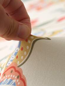 1pc Sofa Cover With Fresh Floral Pattern, Stretchy Polyester Fabric, Fits 1/2/3/4 Seater Sofa, Machine Washable, Pet-Friendly Home Protector, Holiday Decor, Sofa Slipcover | Elastic Sofa Cover | Pet-Friendly Fabric - Apricot - View 9