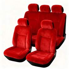 Bộ bọc ghế ô tô 5 chỗ ngồi sang trọng, thiết kế bao phủ toàn diện giúp giữ ấm. - Vỏ bọc ghế ô tô - Xem 12