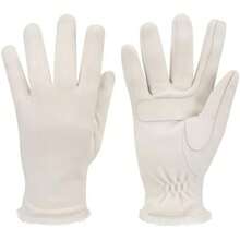 Isotoner Womens Stretch Fleece With Microluxe And Smart Touch Technology Gloves, Ivory, One Size US(Default) - Type1 - 查看 6
