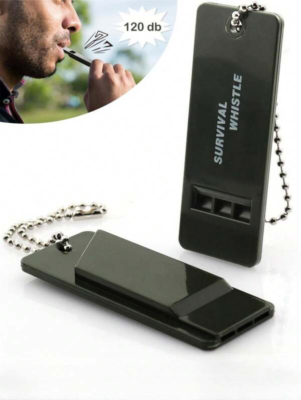 12pcs Multi-Frequency Outdoor Survival Whistle, Emergency Rescue Whistle, High-Pitch Triple Tone, Suitable For Camping And Hiking, High Decibel Outdoor Rescue Whistle - Applicable For Outdoor Camping, Sports Referee Whistle, Command Whistle