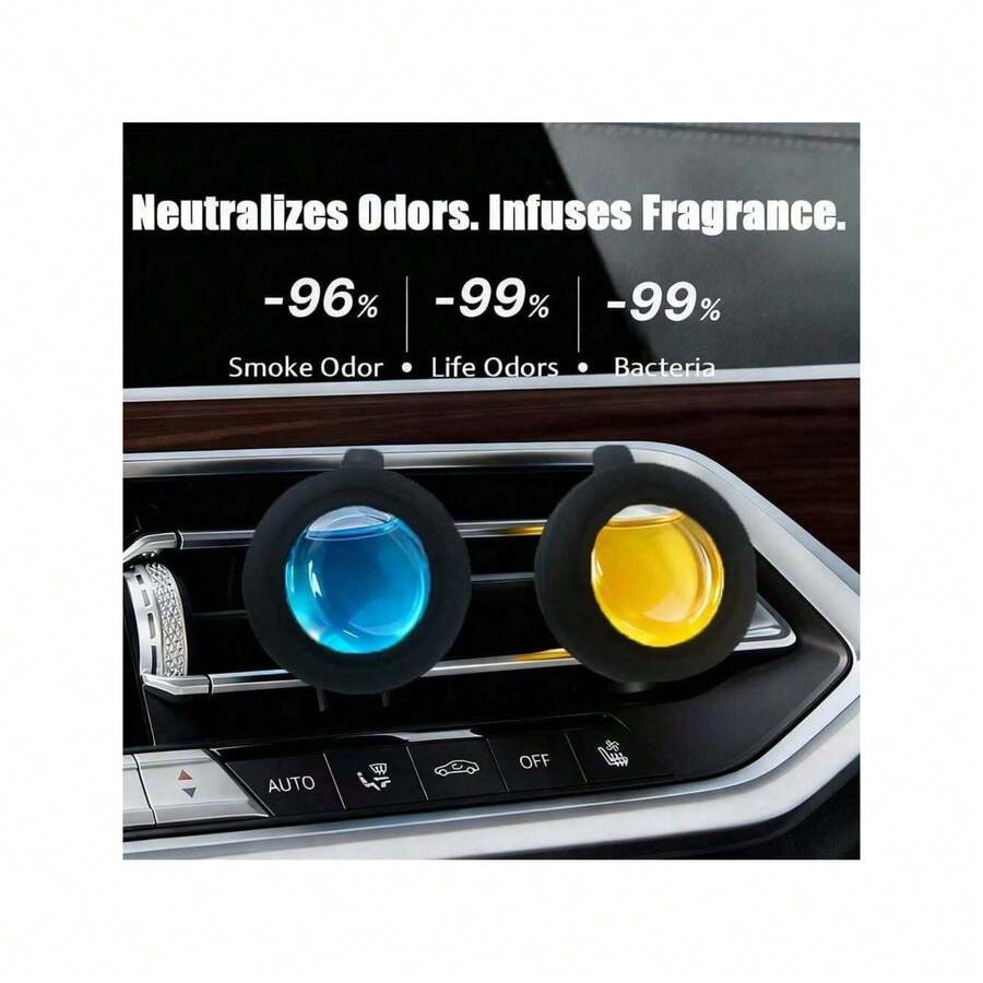 3/6 piezas Clips universales ambientadores, 5 aromas variados que duran 30 días, eliminador de olores ajustable para olores fuertes, revitaliza tu espacio con purificador de aire para dormitorio, baño, armario, cocina, áreas de mascotas