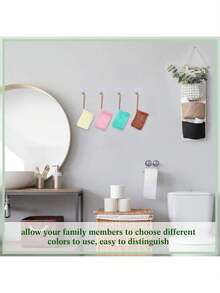 1 件装肥皂袋肥皂袋去角质皂网肥皂网袋沐浴皂架泡沫泡沫网肥皂袋适用于女士男士女孩洗碗厨房用品家居浴室装饰户外旅行家庭学校等。 - 均碼 - 查看 8