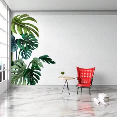 Add A Touch Of Nature To Your Home With This 1pc Green Plants Leaves Wall Decal! Wall Stickers Room Decor Wall Decor Wall Sticker Bedroom Decor Kitchen Decor Home Decor