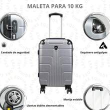 Maleta 20 Pulgadas Sin Documentar Ligera Doble Llanta Candado Fijo - Gris - Ver 4